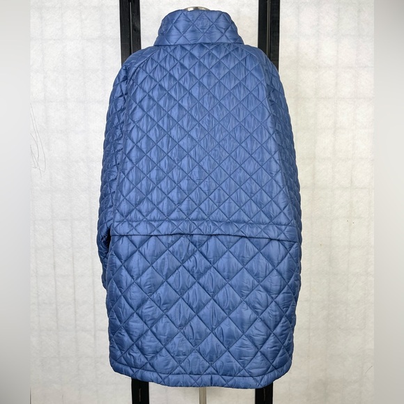 Blue Quilted Kids Jacket. 3X - Picture 2 of 7